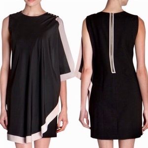 Ted Baker Bolty Draped Black Mini Dress